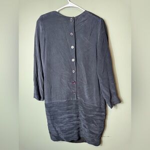 Patrick Collection Women’s Vintage Black 100% Silk Dress‎ Size 4